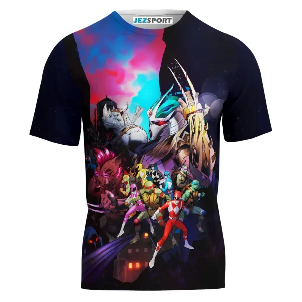 TMNT Power Rangers Shirt, Teenage Mutant Ninja Turtles Shirt For Men And Women T-shirt Jezsport.com