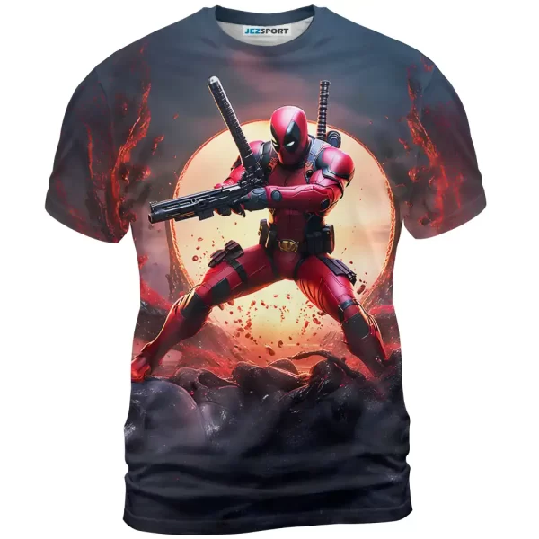 Deadpool Combat Shirt, Marvel Shirt For Men And Women T-Shirt Jezsport.com