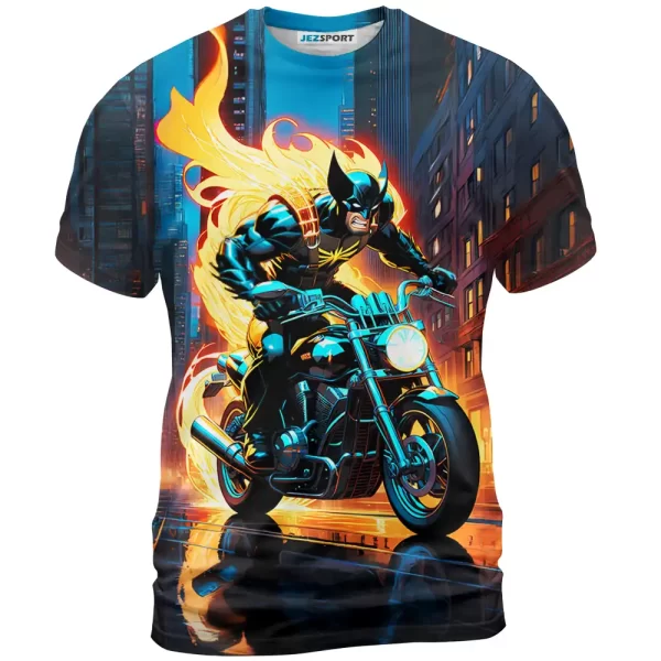 Wolverine Ghost Rider Shirt, Marvel Shirt For Men And Women Jezsport.com