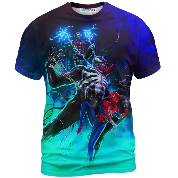 Venom Vs Spider-Man Shirt, Marvel Shirt For Men And Women Jezsport.com