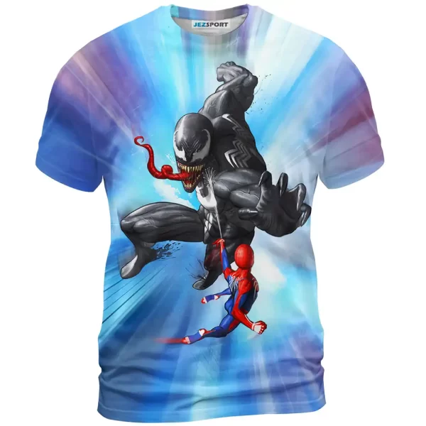 Venom And Spider-Man Shirt, Marvel Shirt For Men And Women Jezsport.com