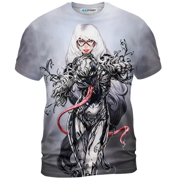 Black Cat vs Venom Shirt, Marvel Shirt For Men And Women Jezsport.com