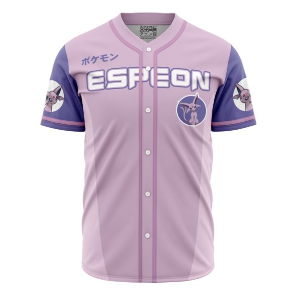 Espeon Eeveelution Pokemon Baseball Jersey 3D Printed, For Men and Women Jezsport.com