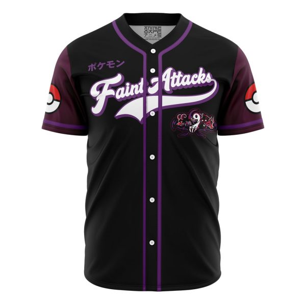 Faint Attacks Dark Type Pokemon Baseball Jersey 3D Printed, For Men and Women Jezsport.com