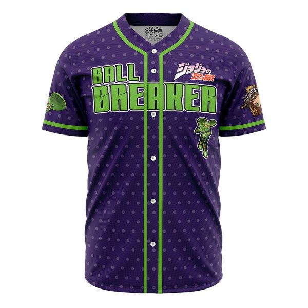 Gyro Zeppeli Ball Breaker Jojo’s Bizarre Adventure Baseball Jersey 3D Printed, For Men and Women Jezsport.com