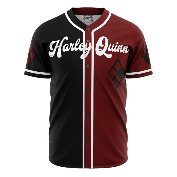 Harley Quinn Live Fast Die Clown DC Comics Baseball Jersey 3D Printed, For Men and Women Jezsport.com