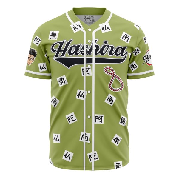 Hashira Gyomei Himejima Demon Slayer Baseball Jersey 3D Printed, For Men and Women Jezsport.com