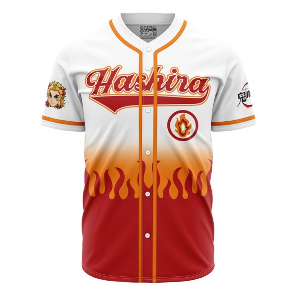 Hashira Kyojuro Rengoku Demon Slayer Baseball Jersey 3D Printed, For Men and Women Jezsport.com