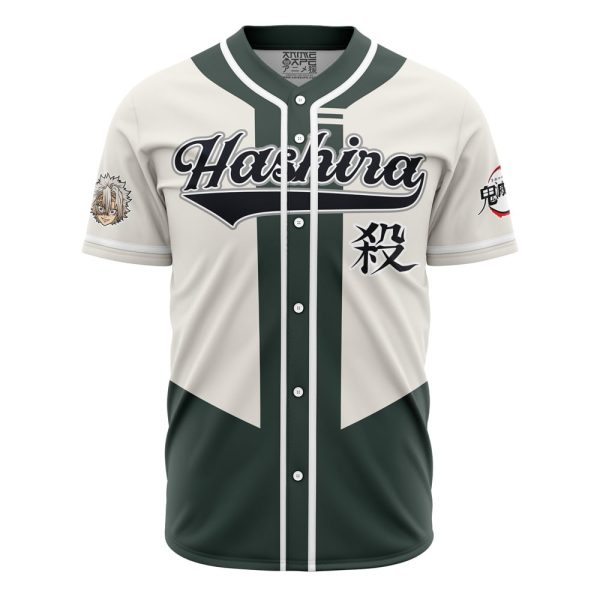 Hashira Sanemi Shinazugawa Demon Slayer Baseball Jersey 3D Printed, For Men and Women Jezsport.com