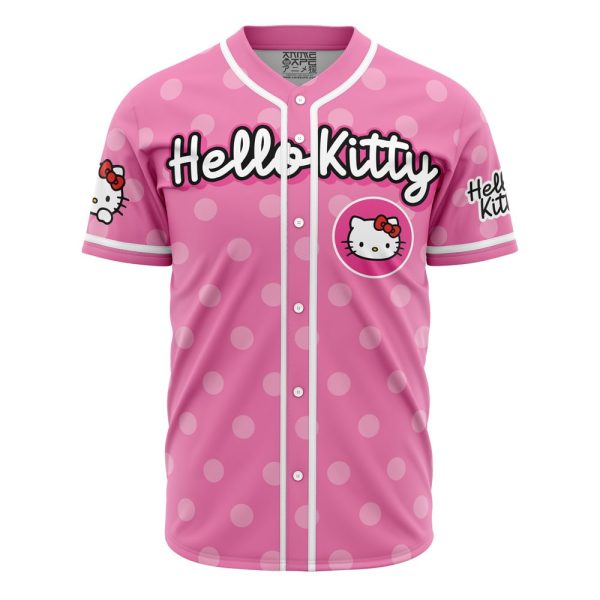 Hello Kitty Sanrio Baseball Jersey 3D Printed, For Men and Women Jezsport.com