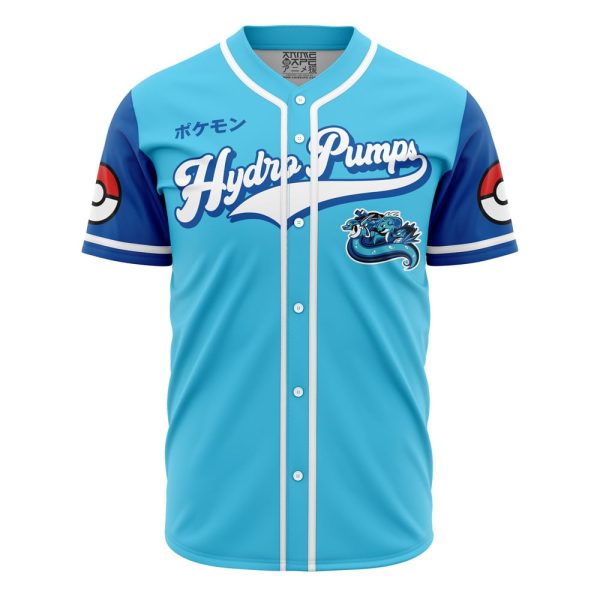 Hydro Pumps Water Type Pokemon Baseball Jersey 3D Printed, For Men and Women Jezsport.com