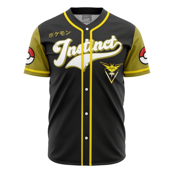 Team Instinct Pokemon Go Baseball Jersey 3D Printed, For Men and Women Jezsport.com