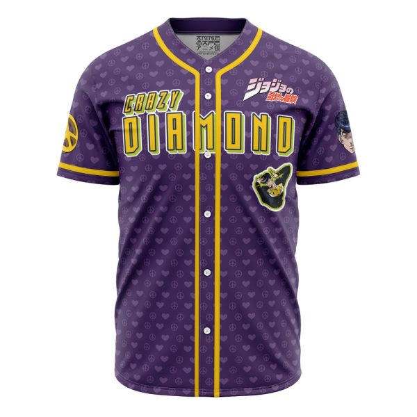 Josuke Shining Diamond Jojo’s Bizarre Adventure Baseball Jersey 3D Printed, For Men and Women Jezsport.com