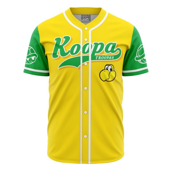 Koopa Troopas Super Mario Bros Baseball Jersey 3D Printed, For Men and Women Jezsport.com