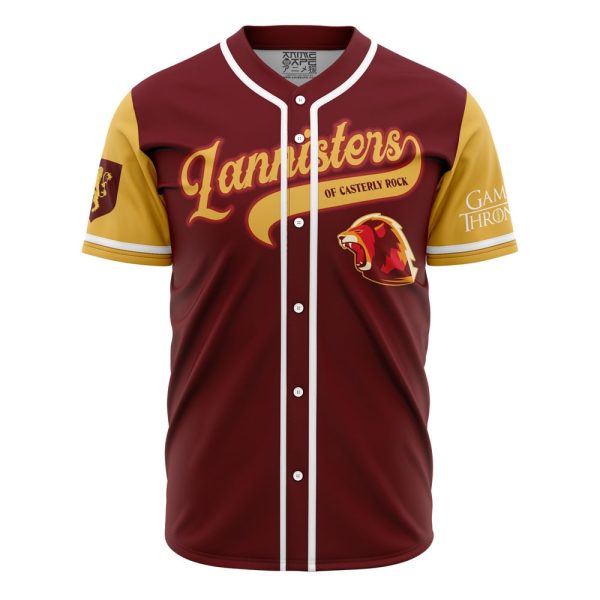 Lannisters of Casterly Rock Game of Thrones Baseball Jersey 3D Printed, For Men and Women Jezsport.com