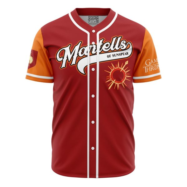 Martells of Sunspear Game of Thrones Baseball Jersey 3D Printed, For Men and Women Jezsport.com