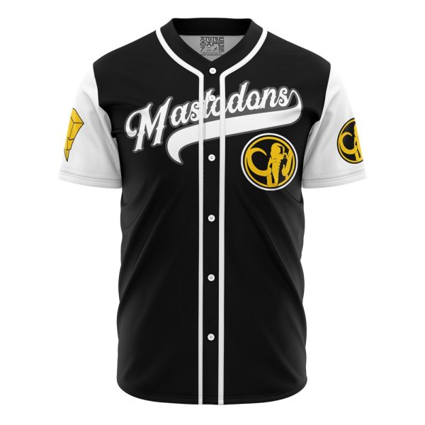 Black Mastadons Zack Taylor Power Rangers Baseball Jersey 3D Printed, For Men and Women, Size XL Jezsport.com