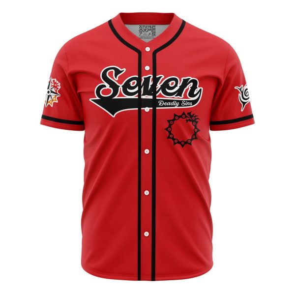 Meliodas Seven Deadly Sins Baseball Jersey 3D Printed, For Men and Women Jezsport.com