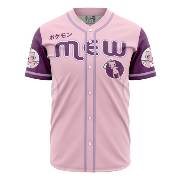 Mew Pokemon Baseball Jersey 3D Printed, For Men and Women Jezsport.com