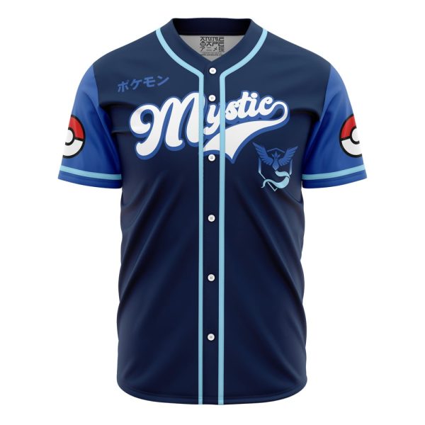 Team Mystic Pokemon Baseball Jersey 3D Printed, For Men and Women Jezsport.com