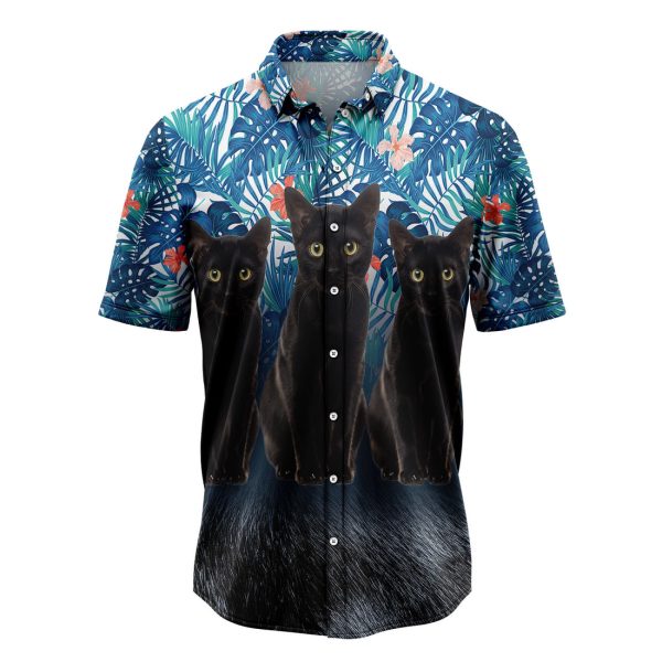 3D Black Cat Hawaiian Shirt Summer Shirt For Men and Women Jezsport.com