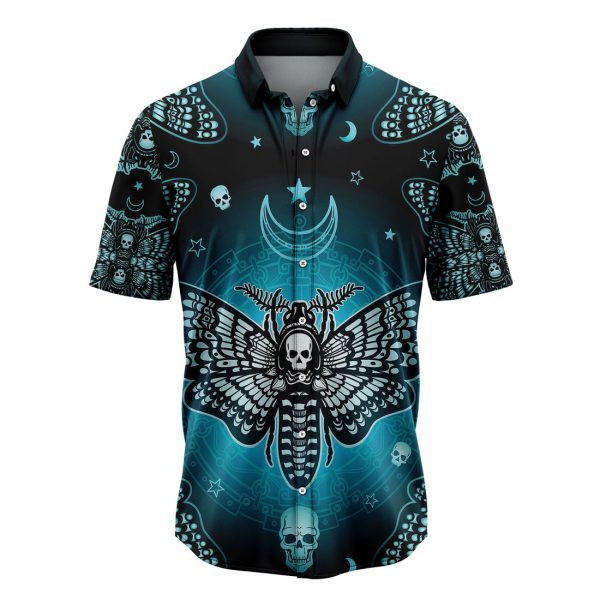 Amazing Butterflies Skull Hawaiian Shirt, Summer Shirt For Men and Women, Short Sleeve Jezsport.com