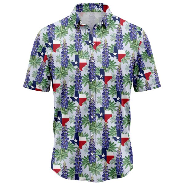 Texas Bluebonnet Hawaiian Shirt Summer Shirt For Men and Women Jezsport.com