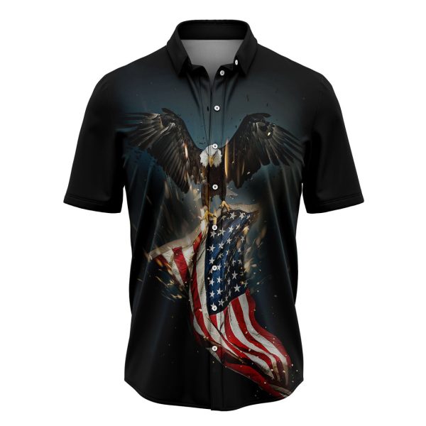 Amazing Eagle America Hawaiian Shirt Summer Shirt For Men and Women Jezsport.com