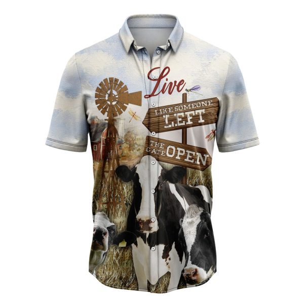 Cow Farm Hawaiian Shirt Summer Shirt For Men and Women Jezsport.com