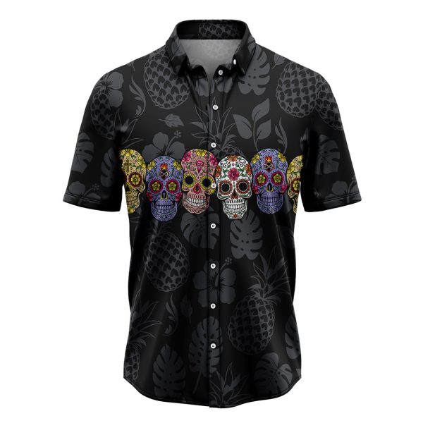 Classic Skull Hawaiian Shirt, Summer Shirt For Men and Women, Short Sleeve Jezsport.com