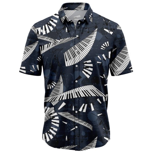 Piano Flying Hawaiian Shirt Summer Shirt For Men and Women Jezsport.com