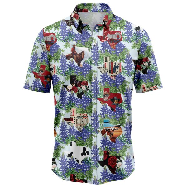 Texas Things Bluebonnet Hawaiian Shirt Summer Shirt For Men and Women Jezsport.com