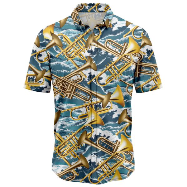 Trumpet For Summer Hawaiian Shirt Summer Shirt For Men and Women Jezsport.com