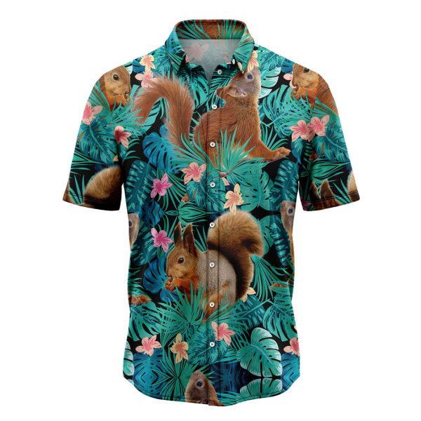 Squirrels Tropical Hawaii Shirt Summer Shirt For Men and Women Jezsport.com