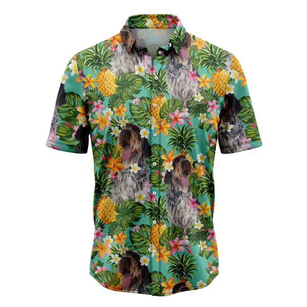 Tropical Pineapple Wirehaired Pointing Griffon Hawaii Shirt Summer Shirt For Men and Women Jezsport.com