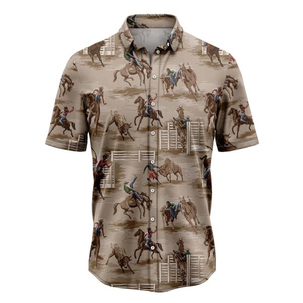 Vintage Cowboy Hawaiian Shirt Summer Shirt For Men and Women Jezsport.com