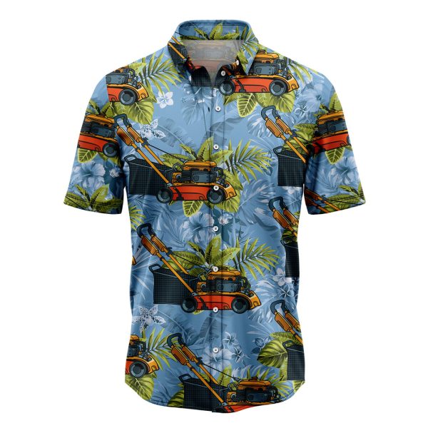 Lawn Mower Tropical Hawaiian Shirt Summer Shirt For Men and Women Jezsport.com