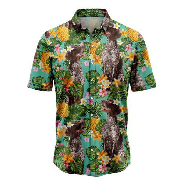 Tropical Pineapple German Shorthaired Pointer Hawaiian Shirt Summer Shirt For Men and Women Jezsport.com