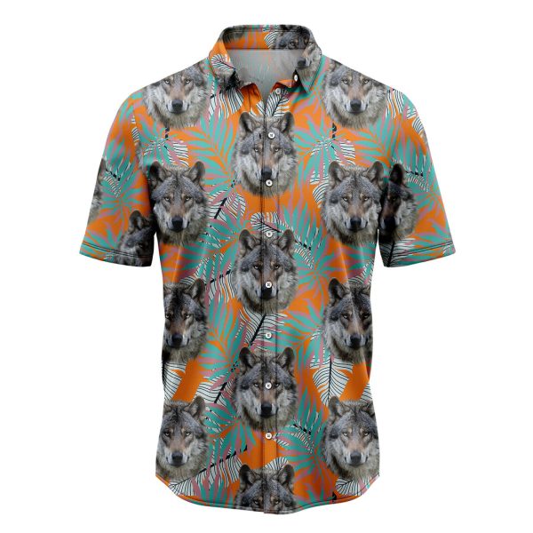 Wolf Tropical Pattern Hawaiian Shirt Summer Shirt For Men and Women Jezsport.com