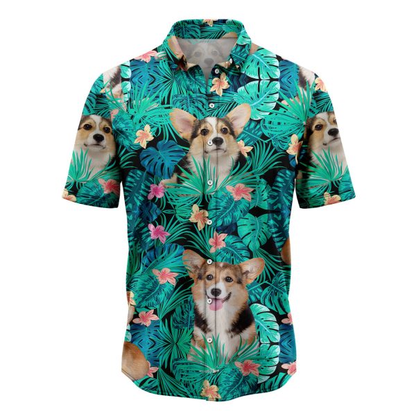 Pembroke Welsh Corgi Tropical Hawaiian Shirt Summer Shirt For Men and Women Jezsport.com