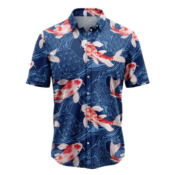 Koi Waves Hawaiian Shirt Summer Shirt For Men and Women Jezsport.com