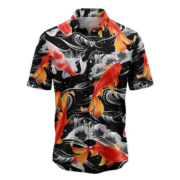 Koi Fish Wave Water Hawaiian Shirt Summer Shirt For Men and Women Jezsport.com