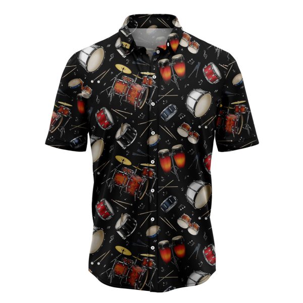 Drum Retro Hawaiian Shirt Summer Shirt For Men and Women Jezsport.com