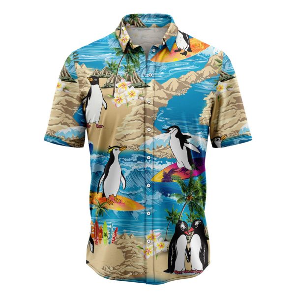 Penguin Summer Vacation Hawaiian Shirt Summer Shirt For Men and Women Jezsport.com