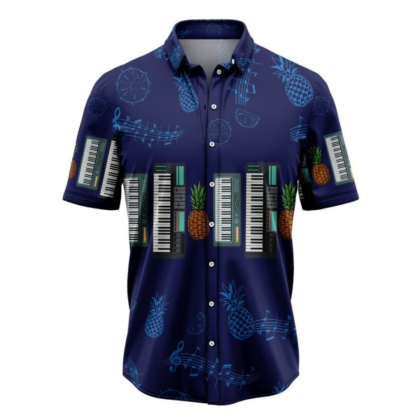 Electric Keyboard Musical Instrument Hawaiian Shirt Summer Shirt For Men and Women Jezsport.com