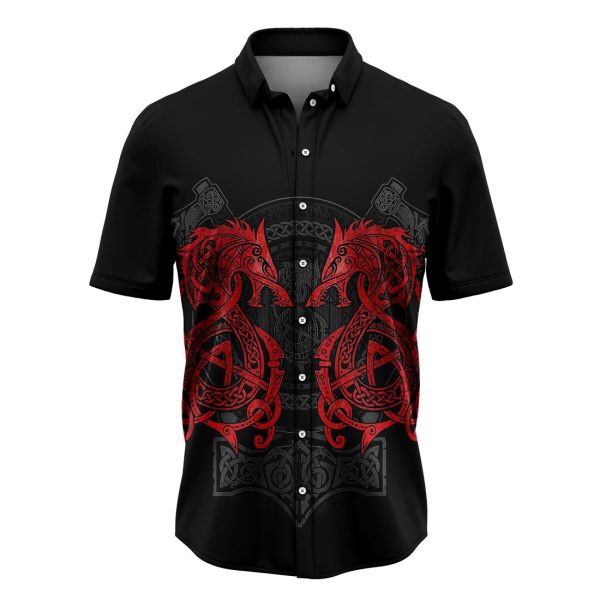 Amazing Viking Dragon Hawaiian Shirt, Summer Shirt For Men and Women, Short Sleeve Jezsport.com