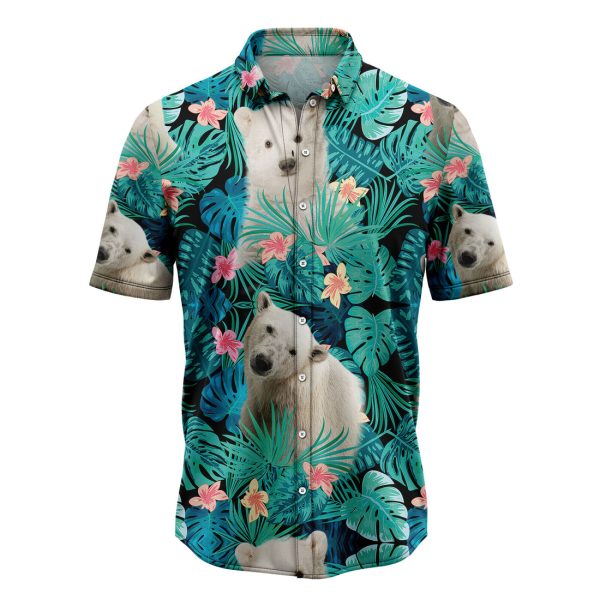 Polar Bear Tropical Hawaiian Shirt Summer Shirt For Men and Women Jezsport.com