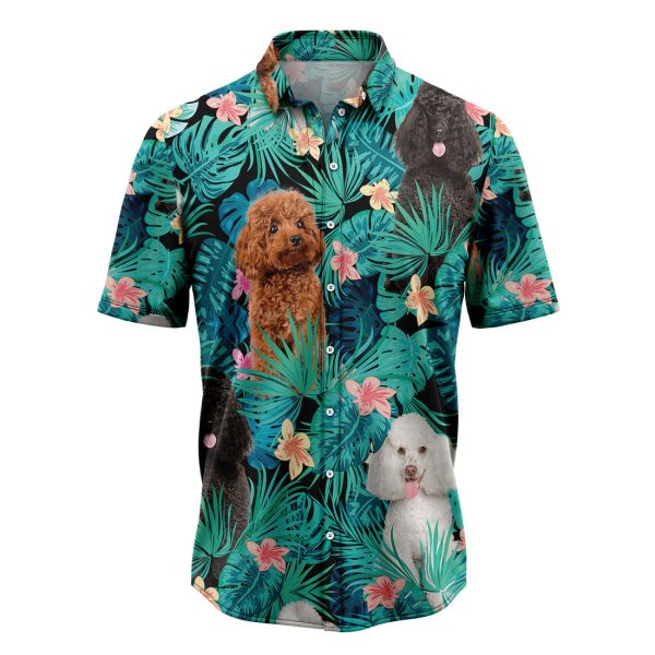 Poodle Tropical Hawaiian Shirt, Summer Shirt For Men and Women, Short Sleeve Jezsport.com