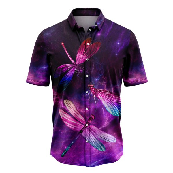 Dragonfly Purple Light Hawaiian Shirt, Summer Shirt For Men and Women, Short Sleeve Jezsport.com