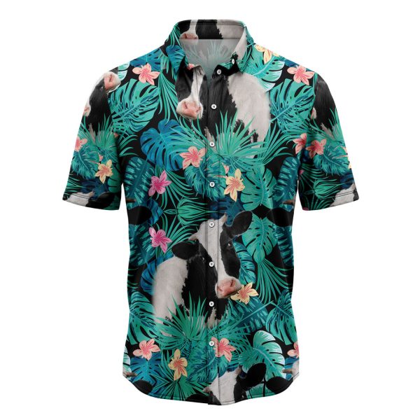 Cow Tropical Hawaiian Shirt, Summer Shirt For Men and Women, Short Sleeve Jezsport.com